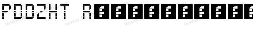 PDDZHT Regular字体转换